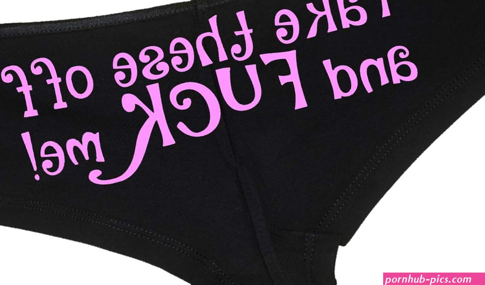 Knaughty Knickers Take These Off and Fuck Me Sexy Slutty Underwear Black Panties at Amazon Womens Clothing store