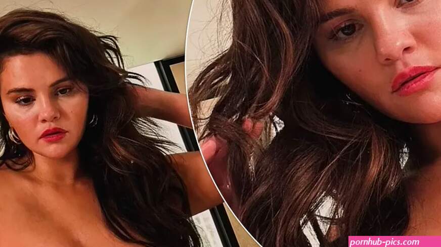 Selena Gomez poses wearing only a bra but deletes the photos within a few minutes