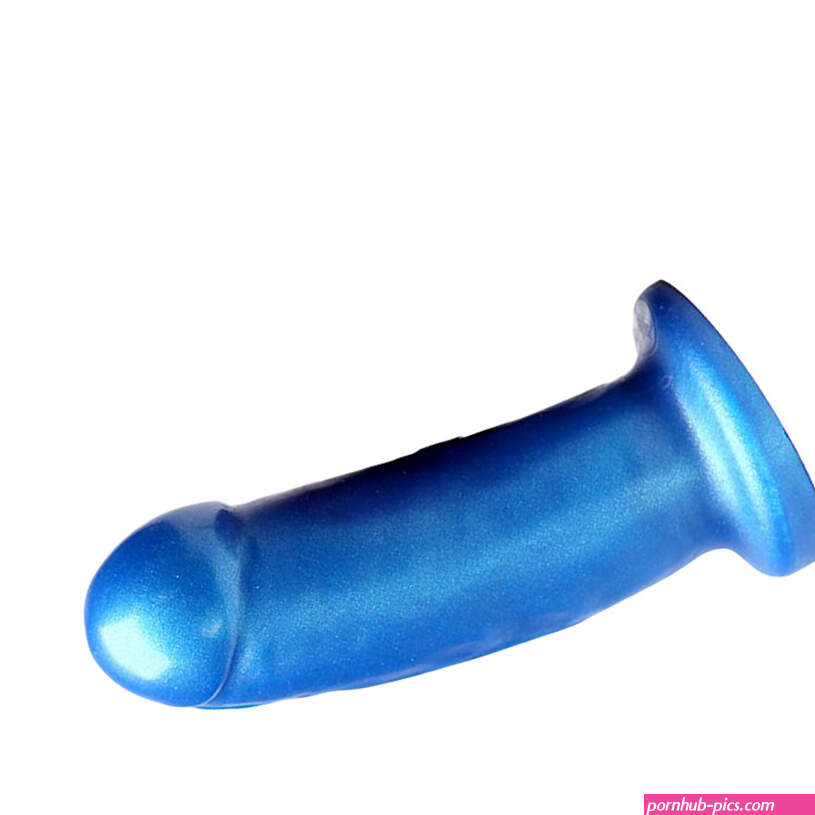 Buy the TheyThem Super Soft Realistic Silicone Dildo in Rockabilly Blue Pearl Gender Fluid Pronoun