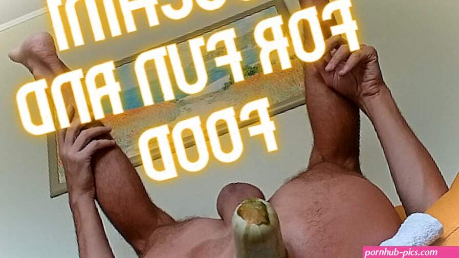 Zucchini for fun and food deep anal fuck with zucchini cooking breakfast with an anal plug