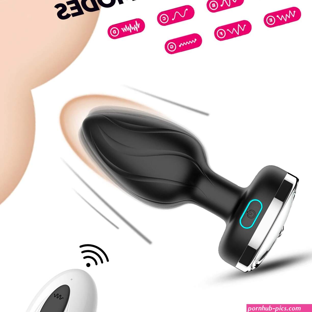 Remote Control Color Change Grow in Dark Anal Butt Plug Sex Toy Light up Anal Plug for Women With Light
