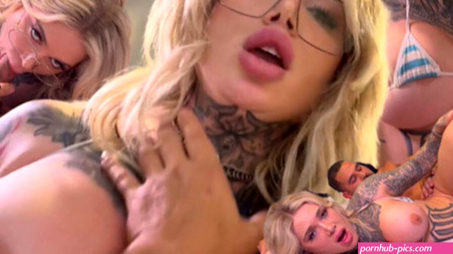 Tatted Big Tit Blonde Christina Savoy Fucked by Her Ex