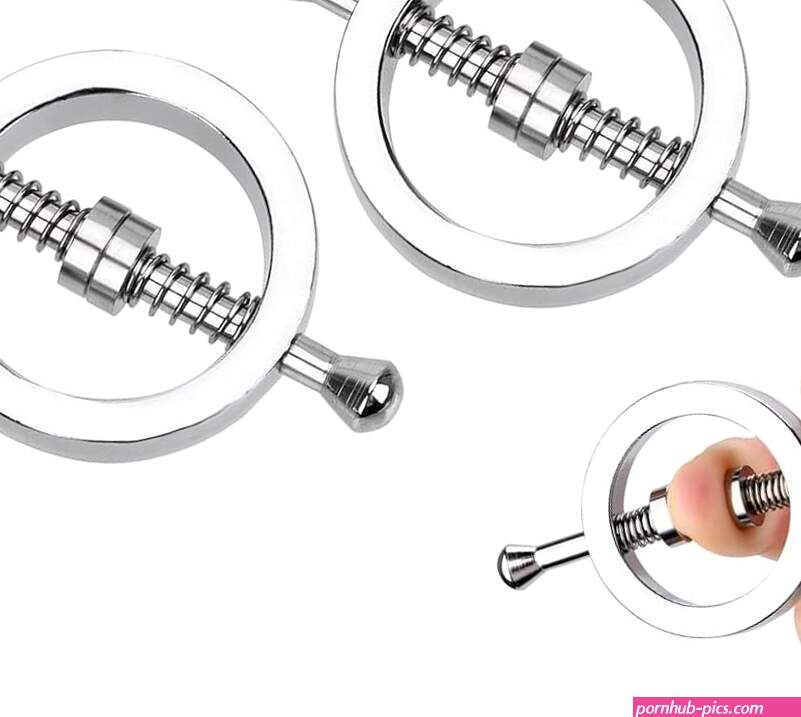 : Metal Nipple Clamps Round Adjustable Nipple Rings Non Piercing Set Body Restraints Female SM Sex Toy for Women 2PCS Nipple Clamps B : Health Household
