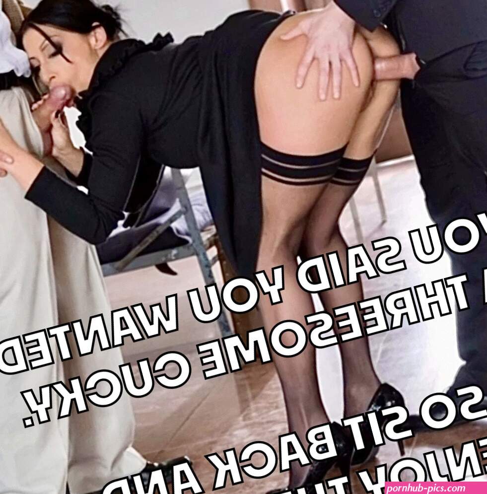 Bigger Cock Cheating Cuckold Stories Cum Slut Submitted by Users Threesome Wife Sharing Hotwife Caption 595215: And you thought youd be part of the threesomesilly cuck