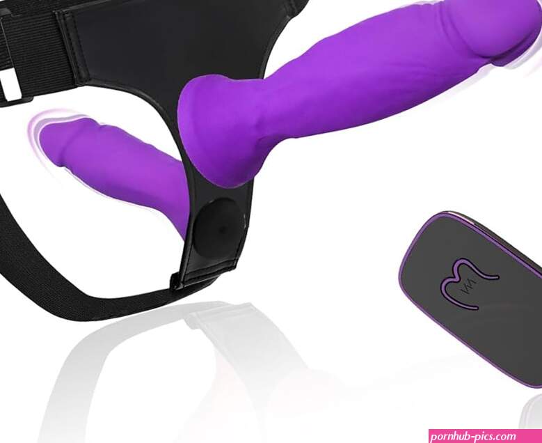 : Strap On Vibrating Dildo Harness with 2 Silicone Double Sided Dildos 10 Vibration Modes Adjustable Interchangeable Double-Ended Strapon for Beginner Women Couples Lesbian Gay Pegging Play : Health