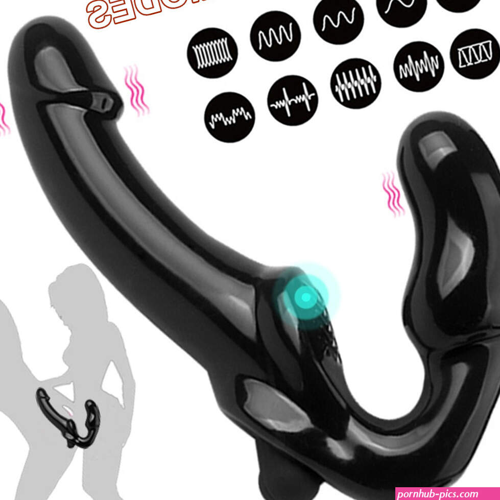 Double Vibrator Anal Strap On Harness Dildo Dong Pegging Sex Toys for Couple US