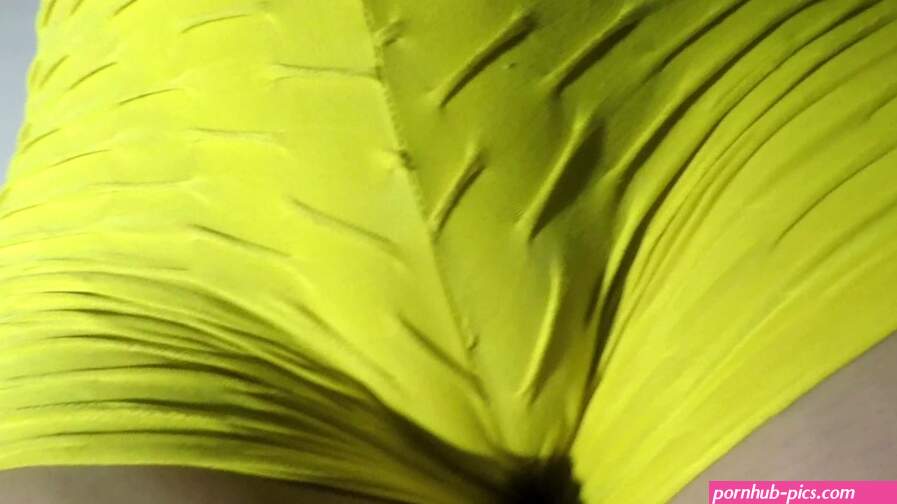 My dancing pussy mound in my gym shorts for teasing a tight pussy cameltoe