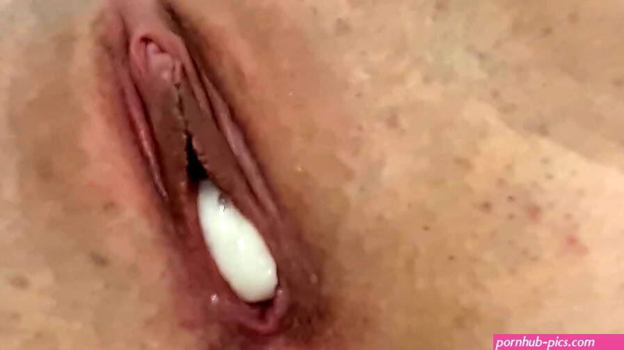 Cum Inside miniature vagina with big Cream Pie