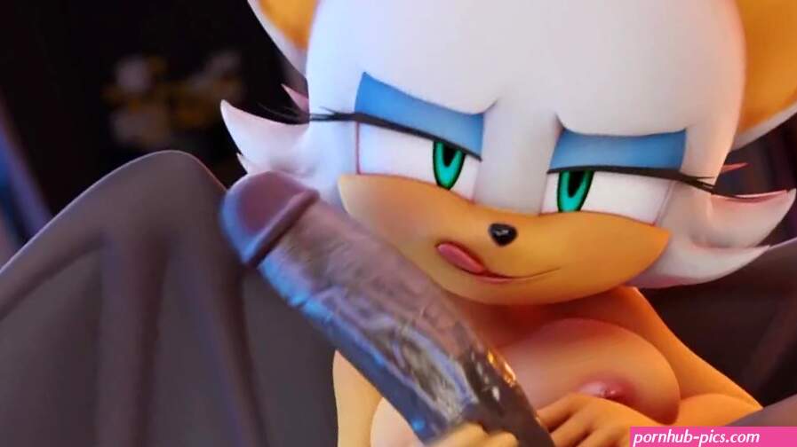 Rouge The Bat wil je THICK CUM slikken