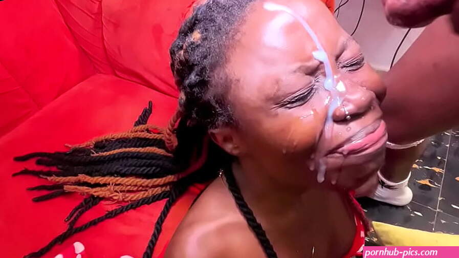 Vera got cum on her face after a hard fuck