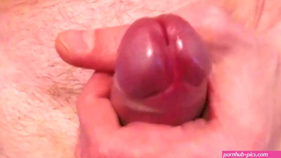 Close up masturbation with foreskin
