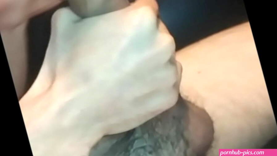 Foreskin masturbation technique with slow motion