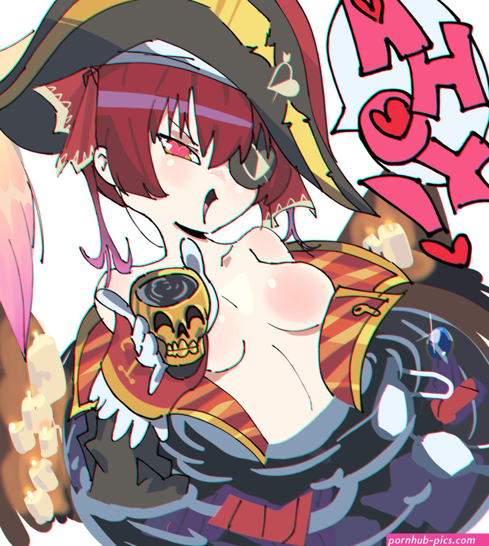 Houshou Marine naked by Jpkaok on Newgrounds