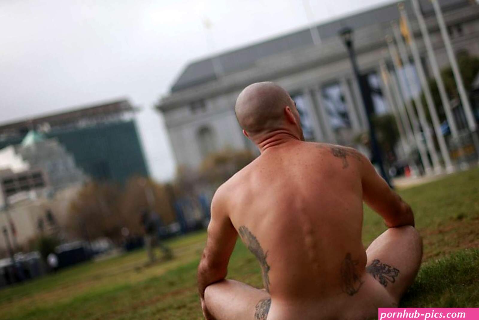 Getting buck naked in front of City Hall
