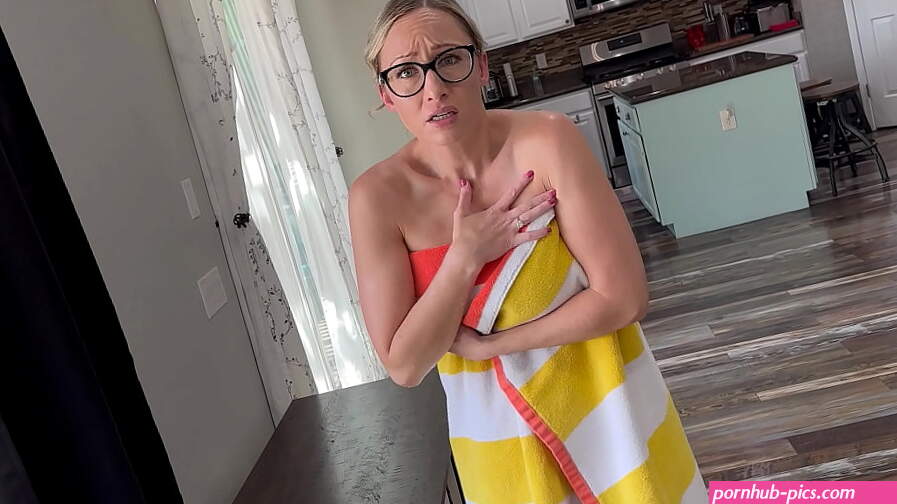 Stepmom Gets Caught Skinny Dipping!
