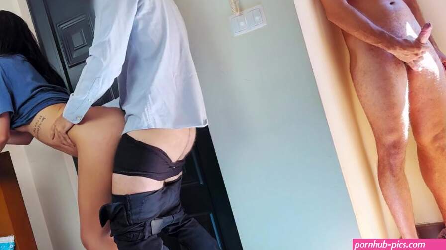 I fucked the Delivery Guy in front of my Husband