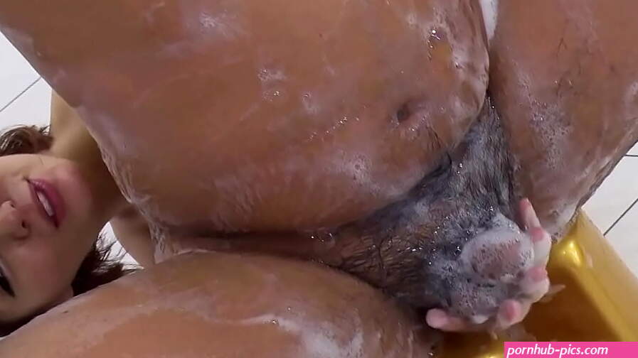 Uncensored Soapy Japanese Massage Creampie Sex at Parlour in Japan with small Tits Teen by older Client