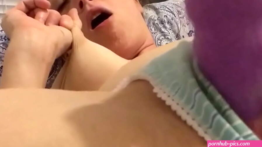 Purple Dildo Creamy Pussy Cums