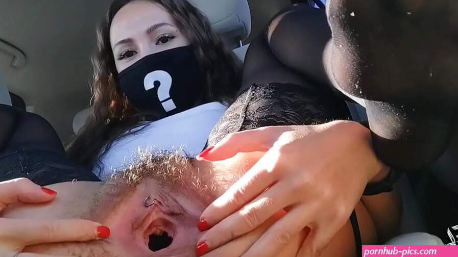 PUBLIC PUSSY DESTRUCTION IN THE CAR