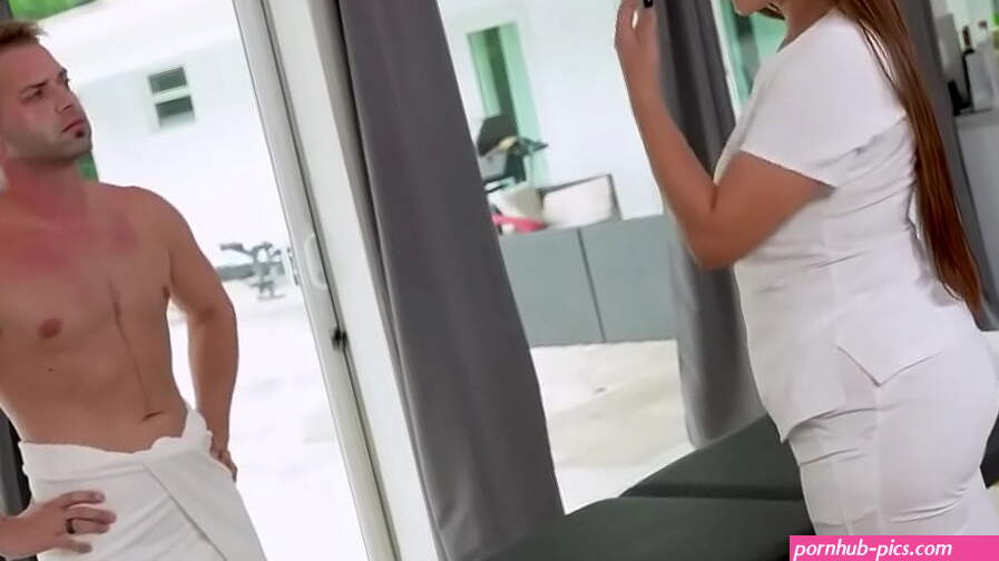 Shy milf masseuse gets ass fucked for money