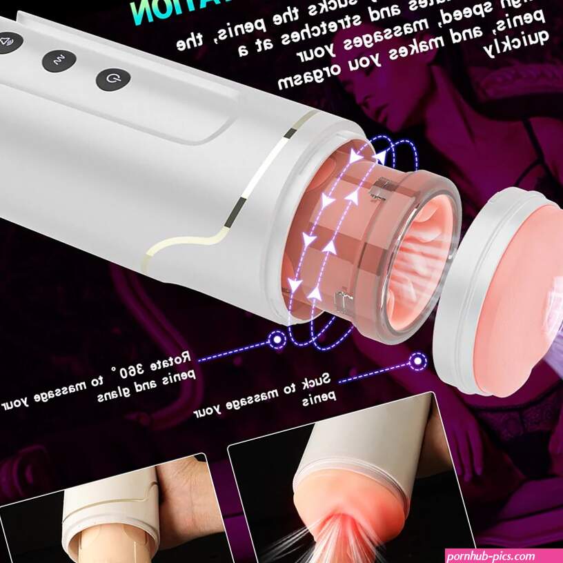 Automatic Wearable Male Masturbator Hands Free Male Masturbator Telescopic Rotating Blowjob Toys