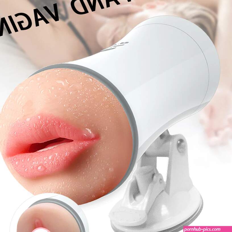 Hands Free Masturbation Dual Channel Oral Vagina Masturbator Silicone