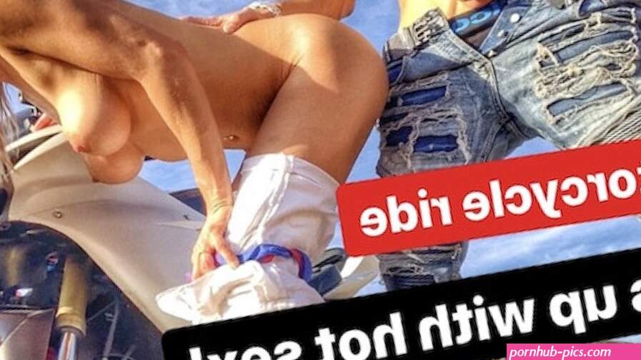 Hot Blonde and Hot Guy fuck in public after motorcycle ride