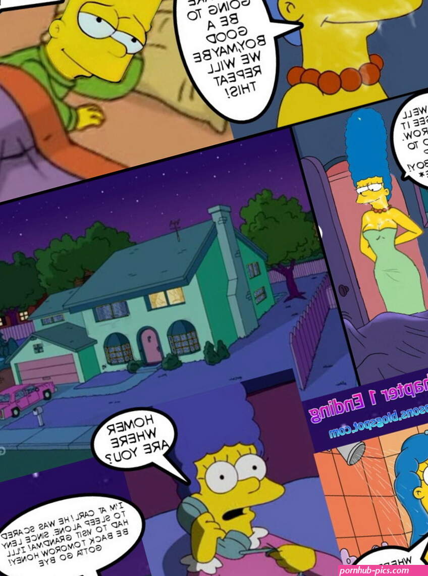 Bart Simpson and Marge Simpson Cumshot Cum Your Cartoon Porn