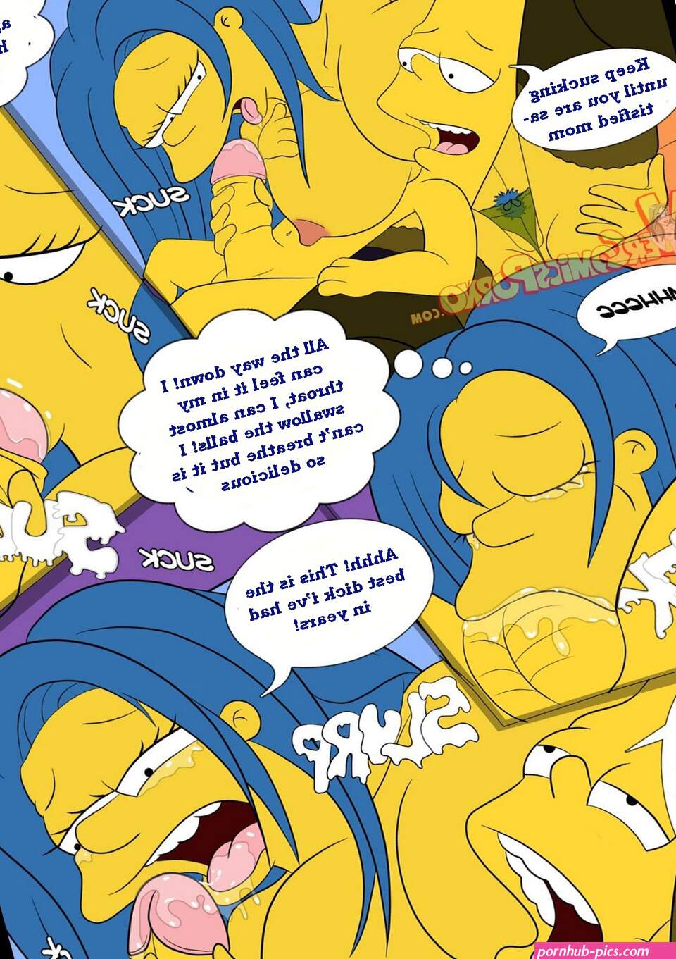 Marge Simpson and Bart porn comics