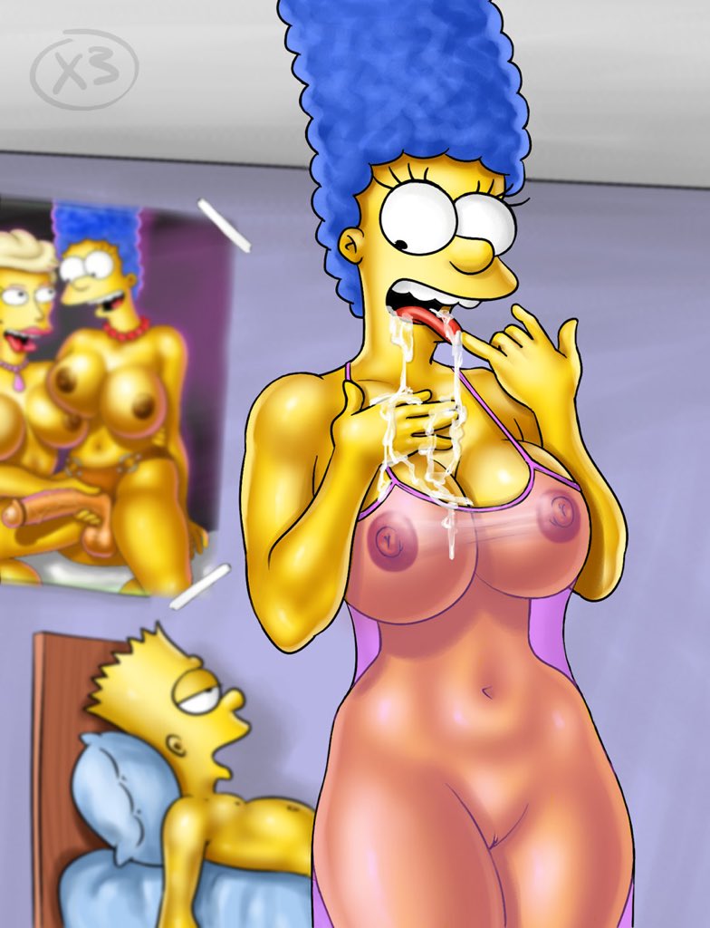 Marge tucks Bart into bed Simpsons porn cartoon trampararam cartoonporn cartoonsex sex