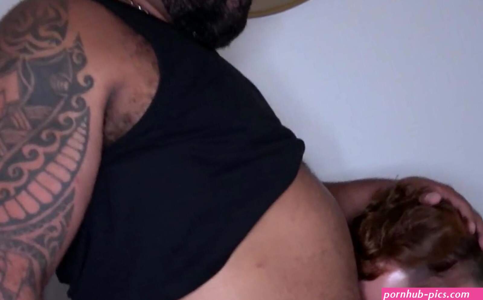 BEARFILMS Fat Ebony Brooklyn Bear Breeds Raw With Sam Black