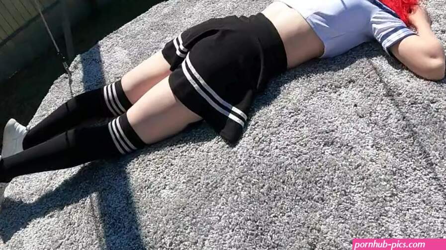 cutie in school uniform and glasses loves good anal sex in public