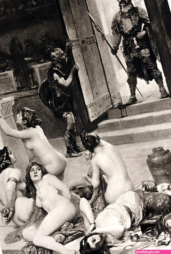 ROME BATTLE ALLIA BRENNUS NAKED NUDE WOMEN GIRLS SPOILS OF WAR 1893 Art Print