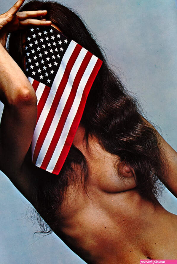 Nude With American Flag Vietnam era protest Original Poster