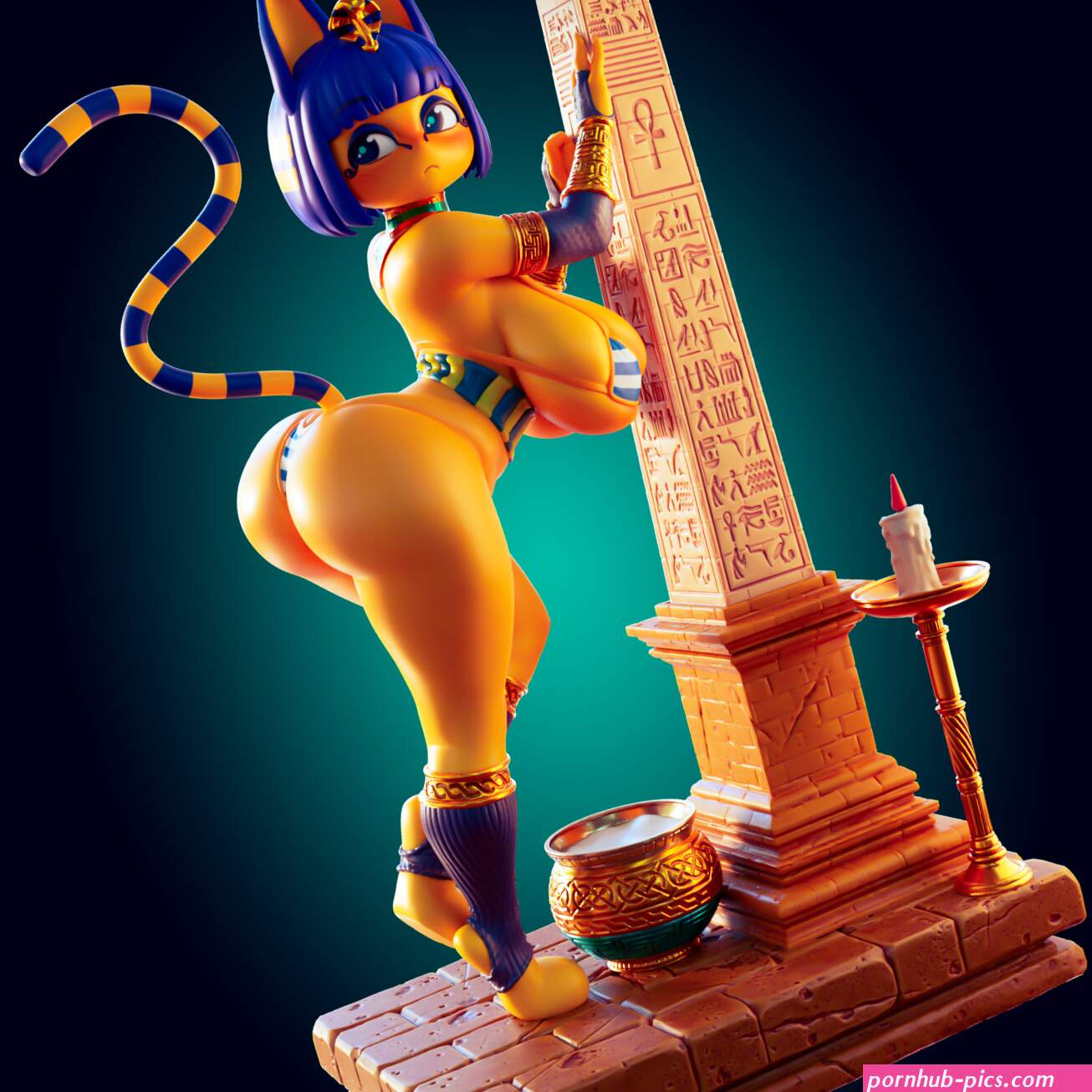 Ankha Super Chubby 3D Print Model 3D File for 3D printingCults
