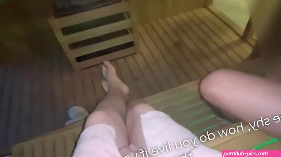 Risky blowjob in hotel sauna.. I suck STRANGER