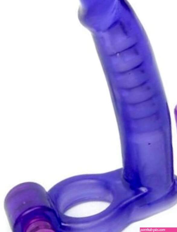 : Purple WALLER PAA Double Penetrator Penetration Ultimate Vibrating Cock Ring wDP Anal Sex Dildo : Health Household