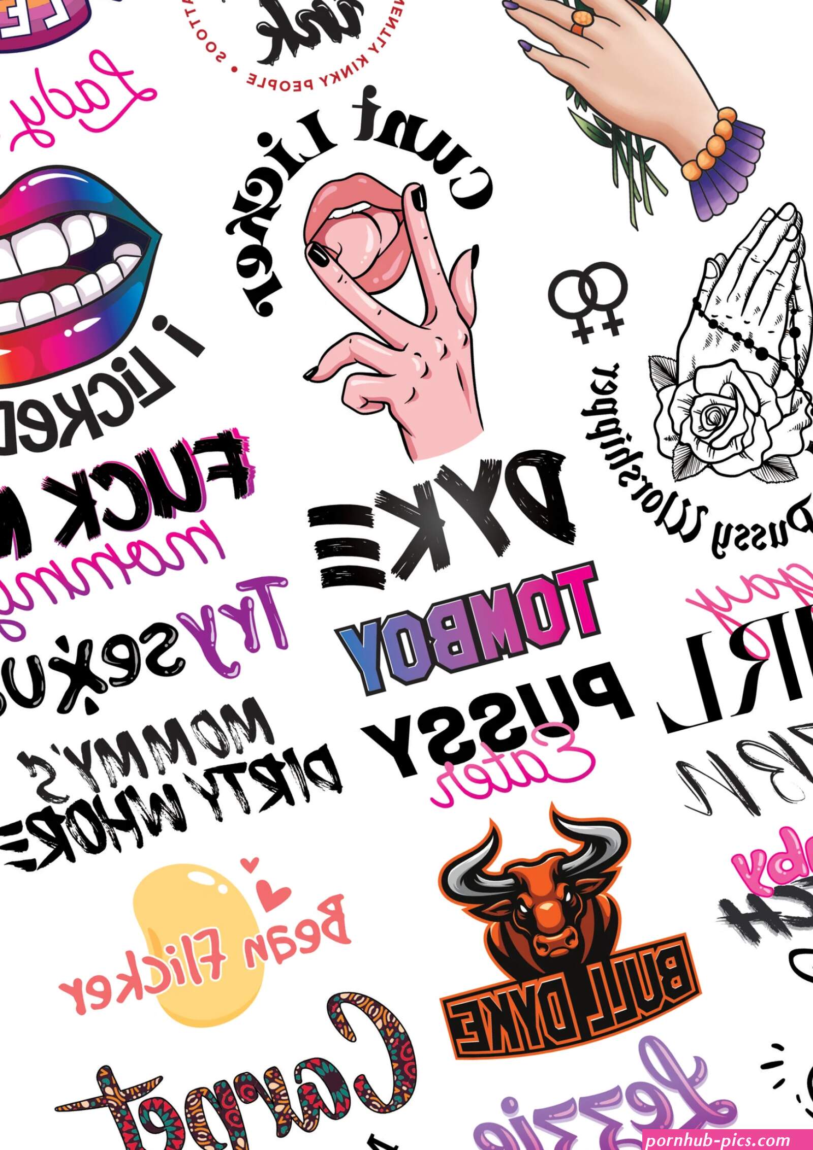 A4 Lesbian Mega Sheet