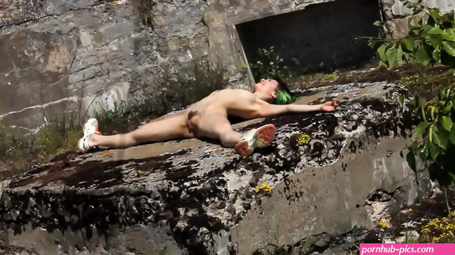 Nude shooting at an abandoned military base Totleben Island.