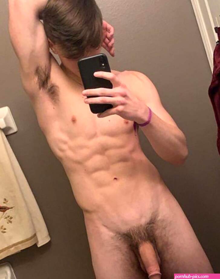 Nude selfie in the mirror
