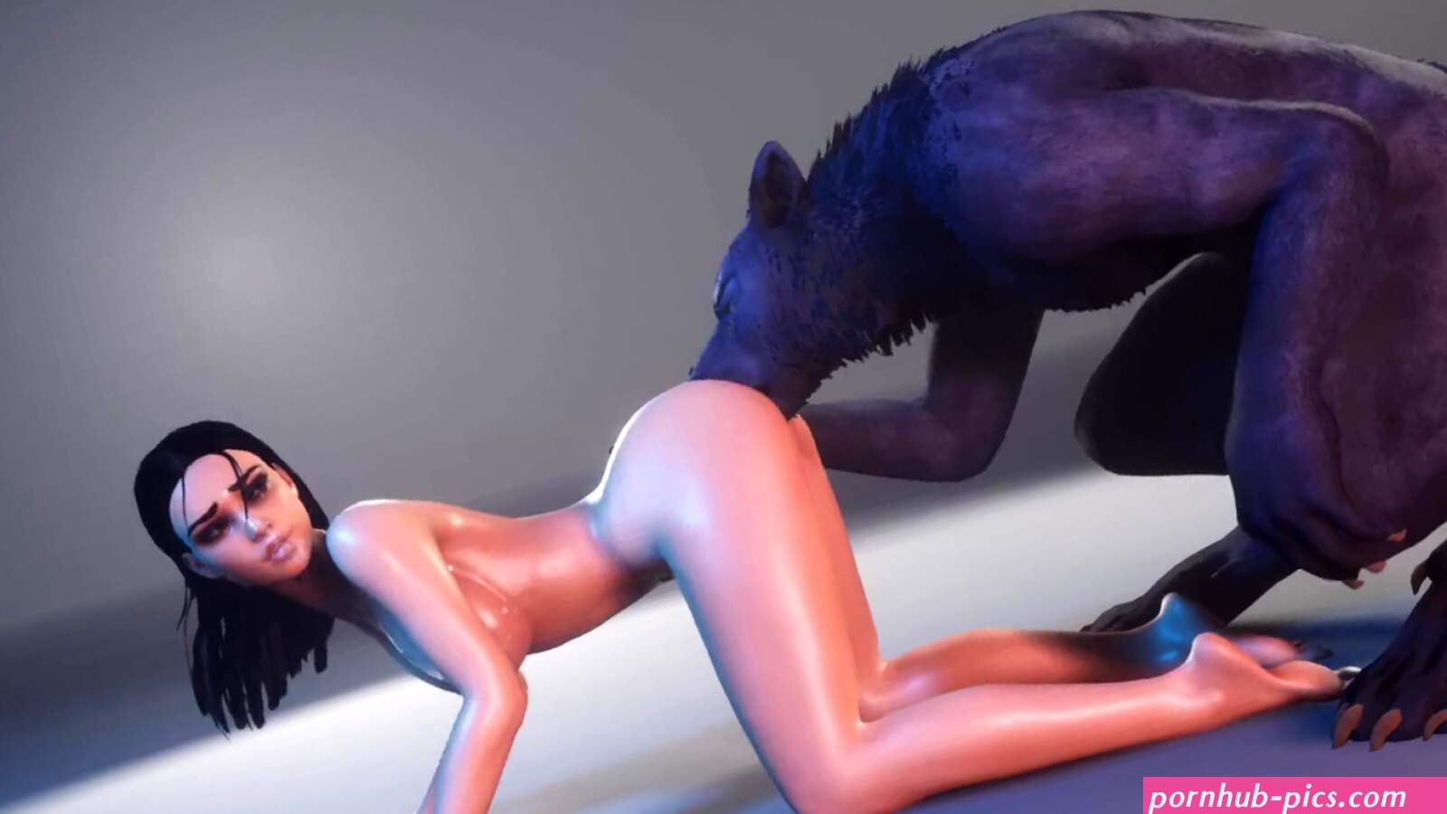 Hot 3D porn Animation: Slim Petite Brunette Hottie Gets Fucked And Impregnated By a Horny Werewolf