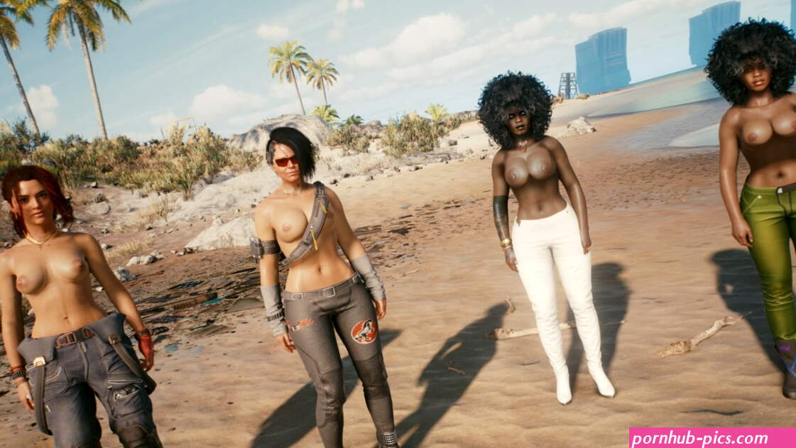 Cyberpunk 2077 Topless Gang