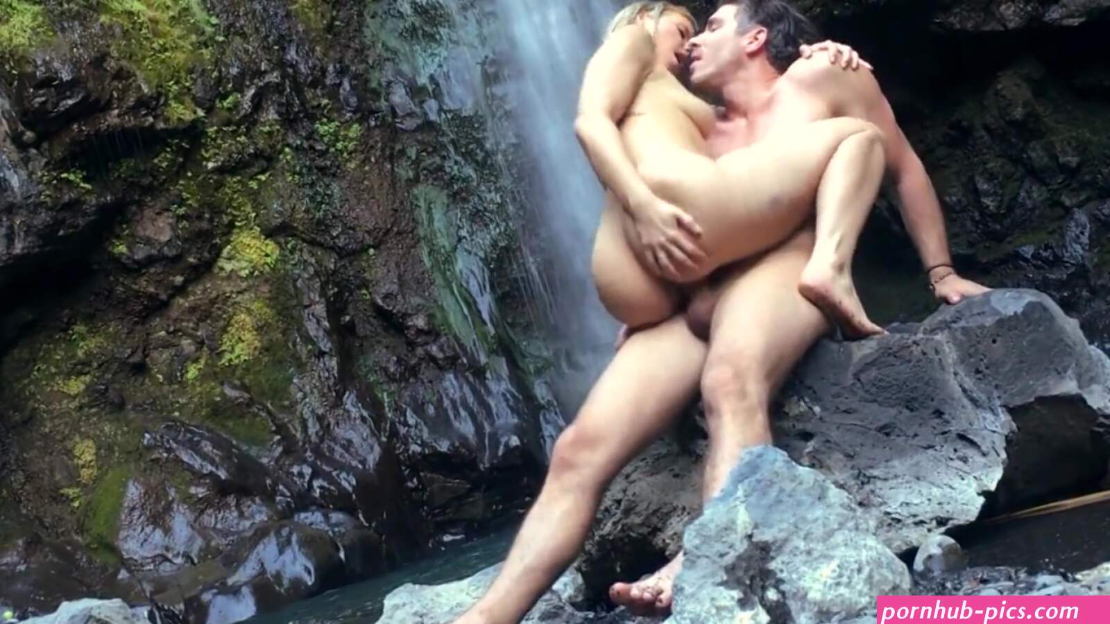 Shagging Near Waterfall