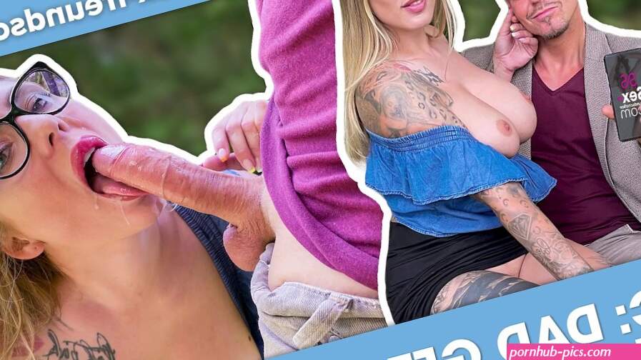 PUBLIC: German FATHER fucks MILF with GLASSES at forest edge OUTDOOR
