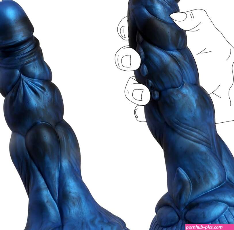 : Realistic Monster Dildo Sex Toy 8.11 Inch Huge Anal Dildo with Strong Suction Cup Thick Dildo for Women Liquid Silicone Dildo Anal Plug Prostate Massager Adult Toys Blue : Health