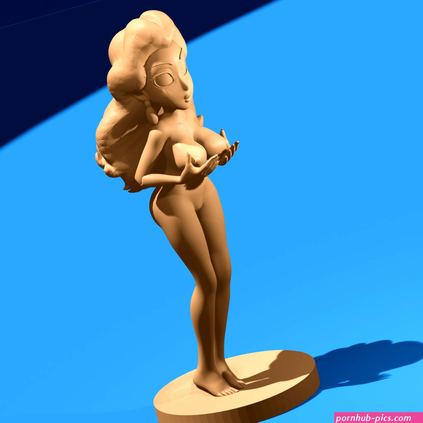 Stylized Nude Female Toon STL File for 3D printingCults