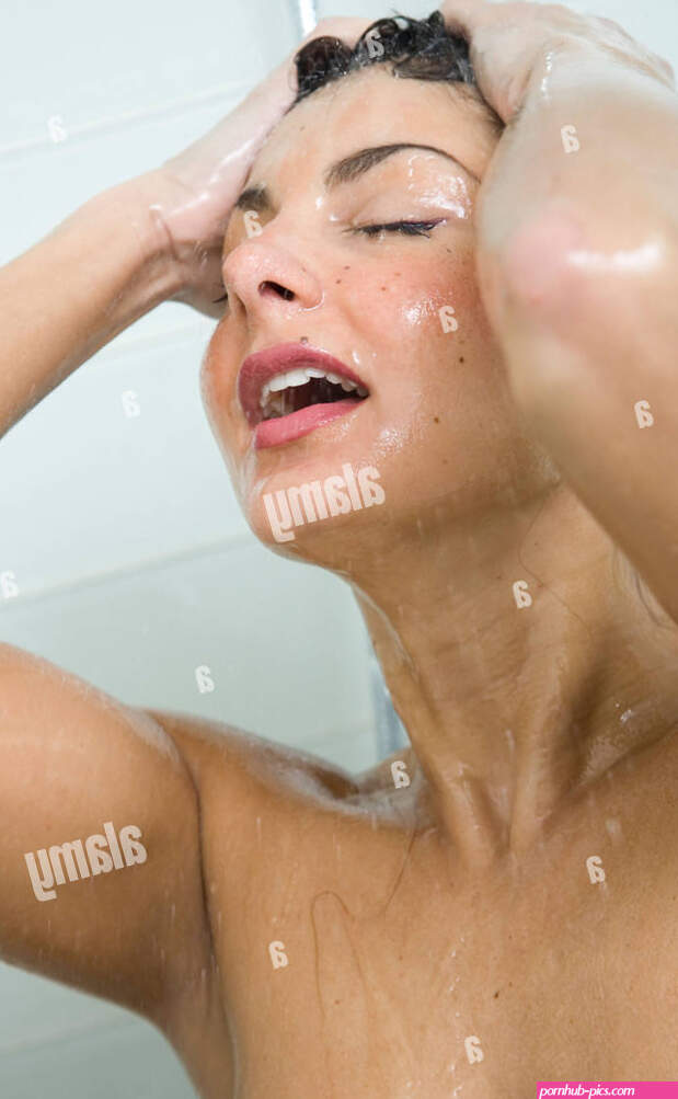Shower Nude Women Stock Photo