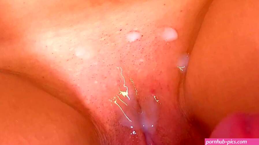 Super Close-Up Of His Huge Cock Cumming All Over My Pink Pussy And Asshole