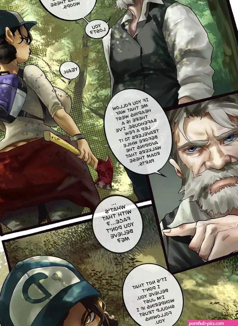 Porn comic Dying Trust. The Walking Dead. Noblood Sex comic a hike in