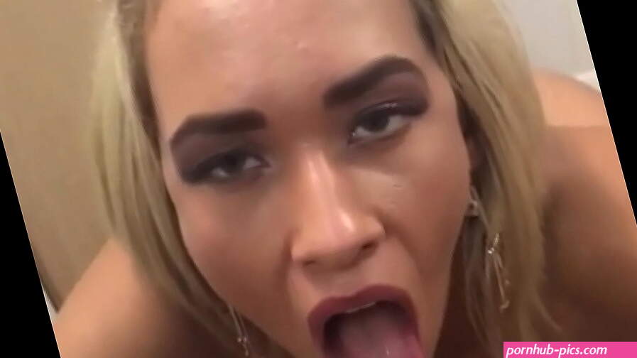 Crazy deep POV blowjob in sexy lingerie Briana Moon